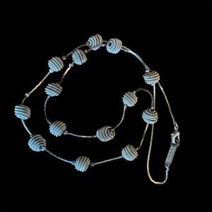 Vintage Napier Silver Ball Necklace